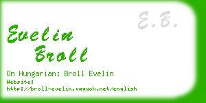 evelin broll business card